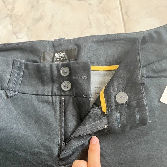 NEW Mossimo Chino Navy Stretch Bermuda Shorts Women 4 - Picture 6 of 6